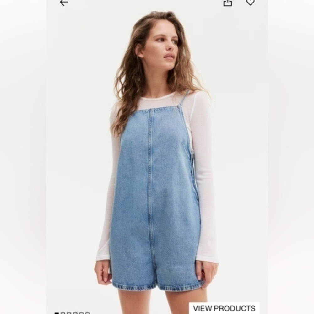 h&m square neck romper